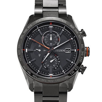 シチズン アテッサ アクトライン ブラックチタン AT8185-62E ブラック メンズ 時計 【中古】【wristwatch】
