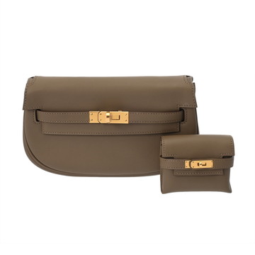 エルメス ケリー ムーブ エトゥープ ヴォースイフト レディース バッグ 【中古】【bag】
