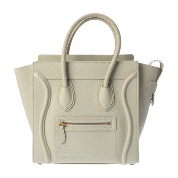 セリーヌ ラゲージ マイクロ ミントグリーン 189793 ドラムドカーフ レディース バッグ 【中古】【bag】