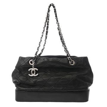 シャネル マトラッセ チェーントート  ブラック ラムスキン レディース バッグ 【中古】【bag】