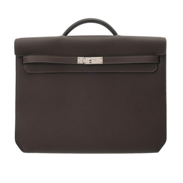 エルメス ケリー デペッシュ 36 ショコラ トゴ メンズ バッグ 【中古】【bag】