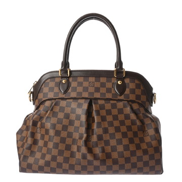 ルイ ヴィトン ダミエ トレヴィ GM ブラウン N51998 ダミエキャンバス レディース バッグ 【中古】【bag】