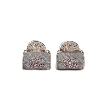 シャネル イヤリング ゴールド/ピンク メタル/クリスタル レディース ジュエリー 【中古】【jewelry】