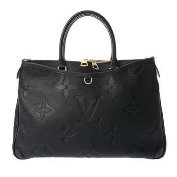 ルイ ヴィトン モノグラムアンプラント トリアノン MM ノワール M46487 レザー ユニセックス バッグ 【中古】【bag】