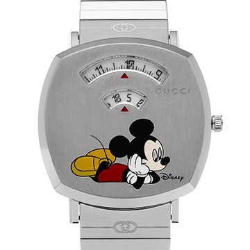 グッチ ディズニーXグッチ グリップウォッチ YA157419 ホワイト メンズ 時計 【中古】【wristwatch】