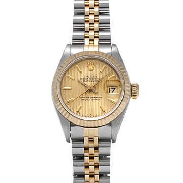 ロレックス デイトジャスト 69173 シャンパンタペストリー レディース 時計 【中古】【wristwatch】