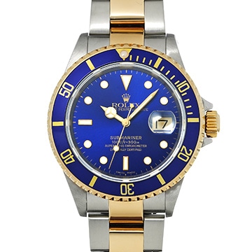 ロレックス サブマリーナ デイト 16613 ブルー メンズ 時計 【中古】【wristwatch】