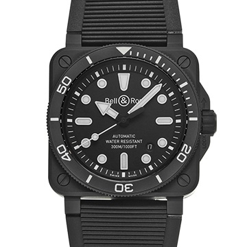 ベル＆ロス BR 03 ダイバー ブラック マットセラミック BR03A-D-BL-CE/SRB ブラック メンズ 時計 【中古】【wristwatch】