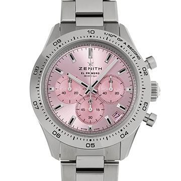ゼニス クロノマスター スポーツ ピンク 03.3109.3600/18.M3100 ピンク メンズ 時計 【中古】【wristwatch】