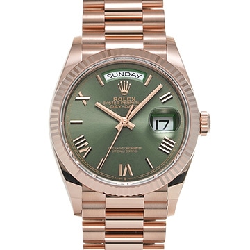 ロレックス デイデイト 36 128235 オリーブグリーン メンズ 時計 【新品】【wristwatch】