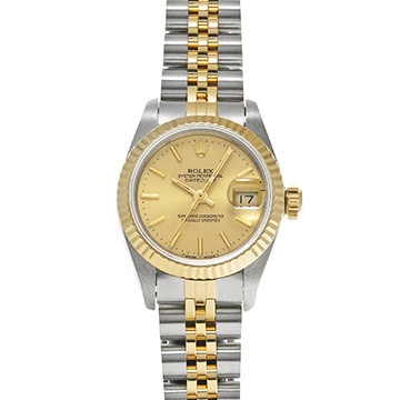 ロレックス デイトジャスト 69173 シャンパン レディース 時計 【中古】【wristwatch】
