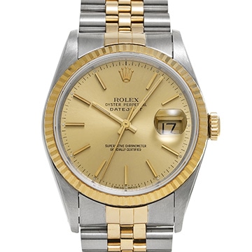 ロレックス デイトジャスト 16233 シャンパン メンズ 時計 【中古】【wristwatch】