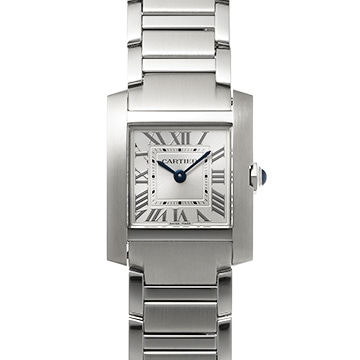 カルティエ タンクフランセーズ SM　 WSTA0065 シルバー レディース 時計 【中古】【wristwatch】