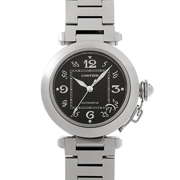 カルティエ パシャC W31043M7 ブラック ユニセックス 時計 【中古】【wristwatch】