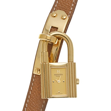 エルメス ケリーウォッチ KE1.201 シャンパン レディース 時計 【中古】【wristwatch】