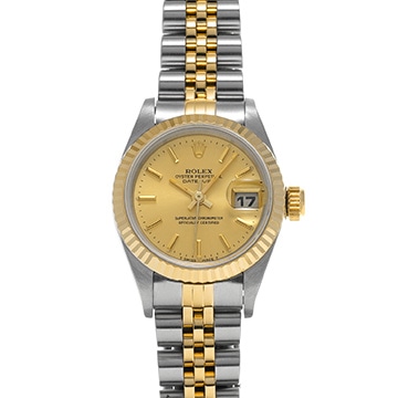 ロレックス デイトジャスト 69173 シャンパン レディース 時計 【中古】【wristwatch】