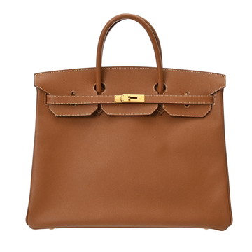 エルメス バーキン 40 ゴールド クシュベル ユニセックス バッグ 【中古】【bag】