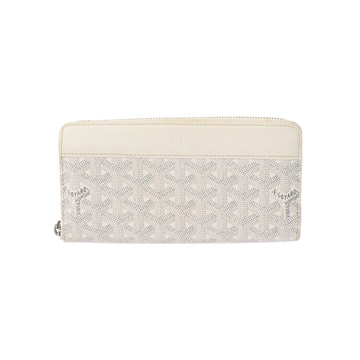 ゴヤール マティニョン GM ホワイト ゴヤールディンキャンバス/ヴォーゼルカーフ ユニセックス 【中古】【bag】