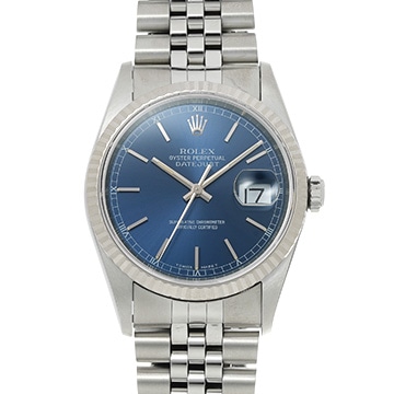 ロレックス デイトジャスト 16234 ブルー メンズ 時計 【中古】【wristwatch】