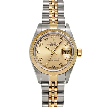 ロレックス デイトジャスト 79173 シャンパン レディース 時計 【中古】【wristwatch】