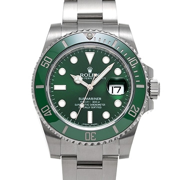 ロレックス サブマリーナ デイト 116610LV グリーン メンズ 時計 【中古】【wristwatch】