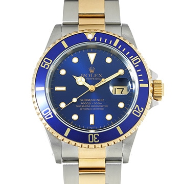 ロレックス サブマリーナ デイト 16613 ブルー メンズ 時計 【中古】【wristwatch】