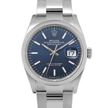 ロレックス デイトジャスト 36 126200 ブライトブルー メンズ 時計 【中古】【wristwatch】
