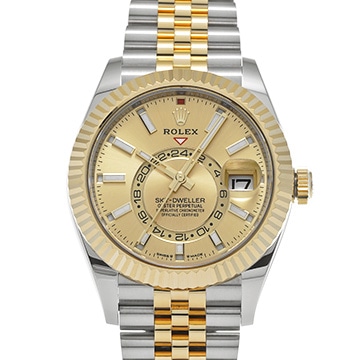 ロレックス スカイドゥエラー 336933 シャンパン メンズ 時計 【中古】【wristwatch】