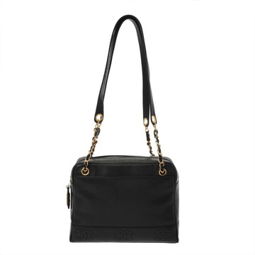 シャネル チェーントート  ブラック キャビアスキン レディース バッグ 【中古】【bag】