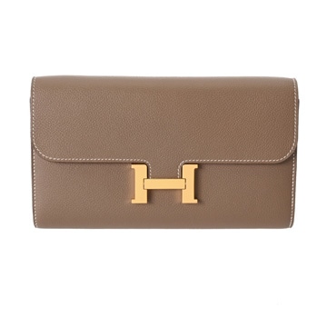 エルメス コンスタンス ロングトゥーゴー  エトゥープ エバーカラー レディース 財布 【中古】【purse】
