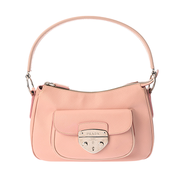 プラダ ワンショルダーバッグ ピンク BR3375 サフィアーノレザー レディース バッグ 【中古】【bag】