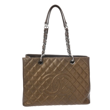 シャネル マトラッセ GST ブロンズ A50995 キャビアスキン レディース バッグ 【中古】【bag】