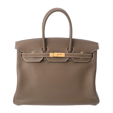 エルメス バーキン 35 エトゥープ トリヨンクレマンス ユニセックス バッグ 【中古】【bag】