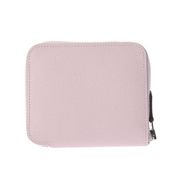 エルメス アザップ コンパクト シルクイン モーヴペール ヴォーエプソン レディース 財布 【中古】【purse】