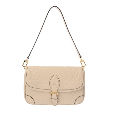 ルイ ヴィトン モノグラムアンプラント ディアヌ クレーム M46388 レザー レディース バッグ 【中古】【bag】