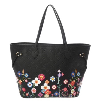 ルイ ヴィトン モノグラムアンプラント ネヴァーフル MM LV×TM ノワール M13675 レザー レディース バッグ 【中古】【bag】