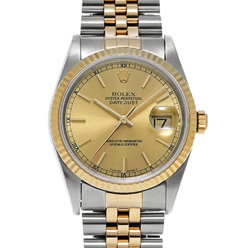 ロレックス デイトジャスト 16233 シャンパン メンズ 時計 【中古】【wristwatch】