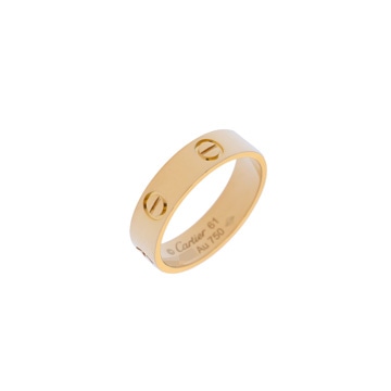 カルティエ ラブリング #61 ゴールド K18イエローゴールド YG レディース ジュエリー 【中古】【jewelry】