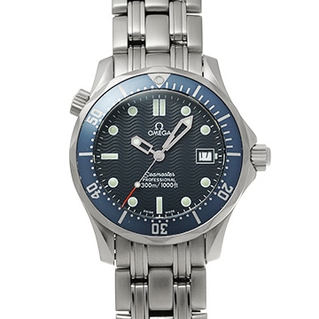オメガ シーマスター プロフェッショナル 300 ミッドサイズ 2561.80 ブルー ユニセックス 時計 【中古】【wristwatch】