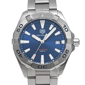 タグ ホイヤー アクアレーサー クォーツ WBD1112.BA0928 ブルー メンズ 時計 【中古】【wristwatch】