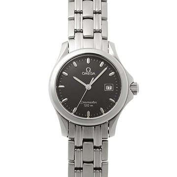 オメガ シーマスター 120 クォーツ 2571.43 グレー レディース 時計 【中古】【wristwatch】
