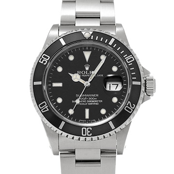 ロレックス サブマリーナ デイト 16610 ブラック メンズ 時計 【中古】【wristwatch】