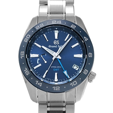 グランドセイコー スポーツコレクション スプリングドライブ GMT SBGE255 ブルー メンズ 時計 【中古】【wristwatch】