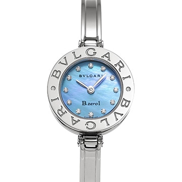 ブルガリ ビーゼロワン BZ22BSS/12.M ブルーシェル/ダイヤモンド レディース 時計 【中古】【wristwatch】