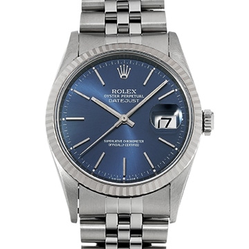 ロレックス デイトジャスト 16234 ブルー メンズ 時計 【中古】【wristwatch】