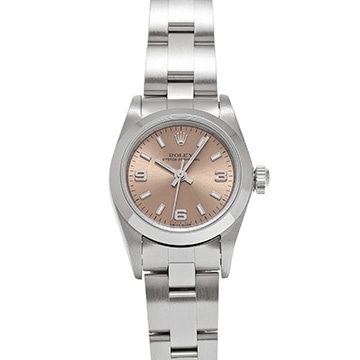 ロレックス オイスターパーペチュアル 76080 ピンク レディース 時計 【中古】【wristwatch】