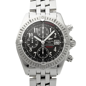 ブライトリング クロノマット エボリューション A156B15PA ブラック メンズ 時計 【中古】【wristwatch】