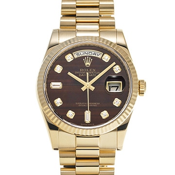ロレックス デイデイト 118238A ブルズアイ/ダイヤモンド メンズ 時計 【中古】【wristwatch】