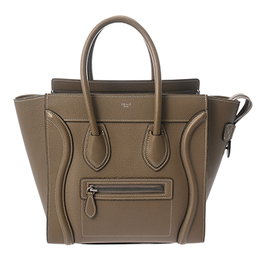セリーヌ ラゲージ マイクロ スリ 189793DRU.09SO ドラムドカーフ レディース バッグ 【中古】【bag】