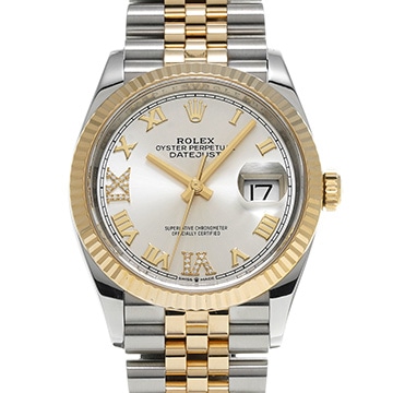 ロレックス デイトジャスト 36 126233 シルバー/ダイヤモンド メンズ 時計 【中古】【wristwatch】